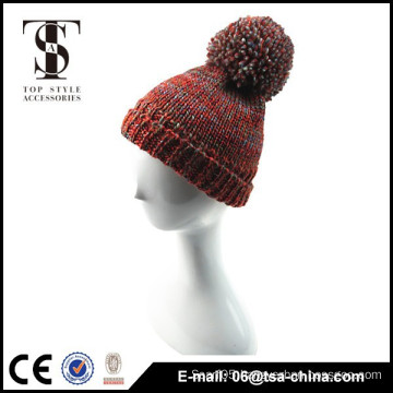 Red Color normal winter girl's knitted cap